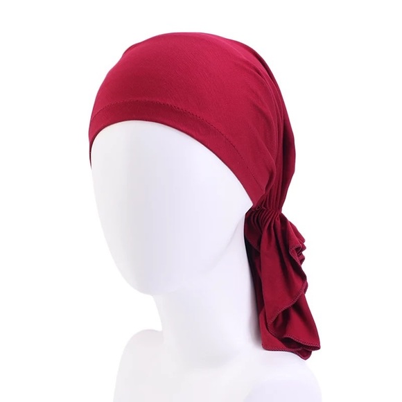 Slip-it-On Scarf No Tying Head Cover Made with Sustainable Bamboo Cotton - Picture 9 of 16